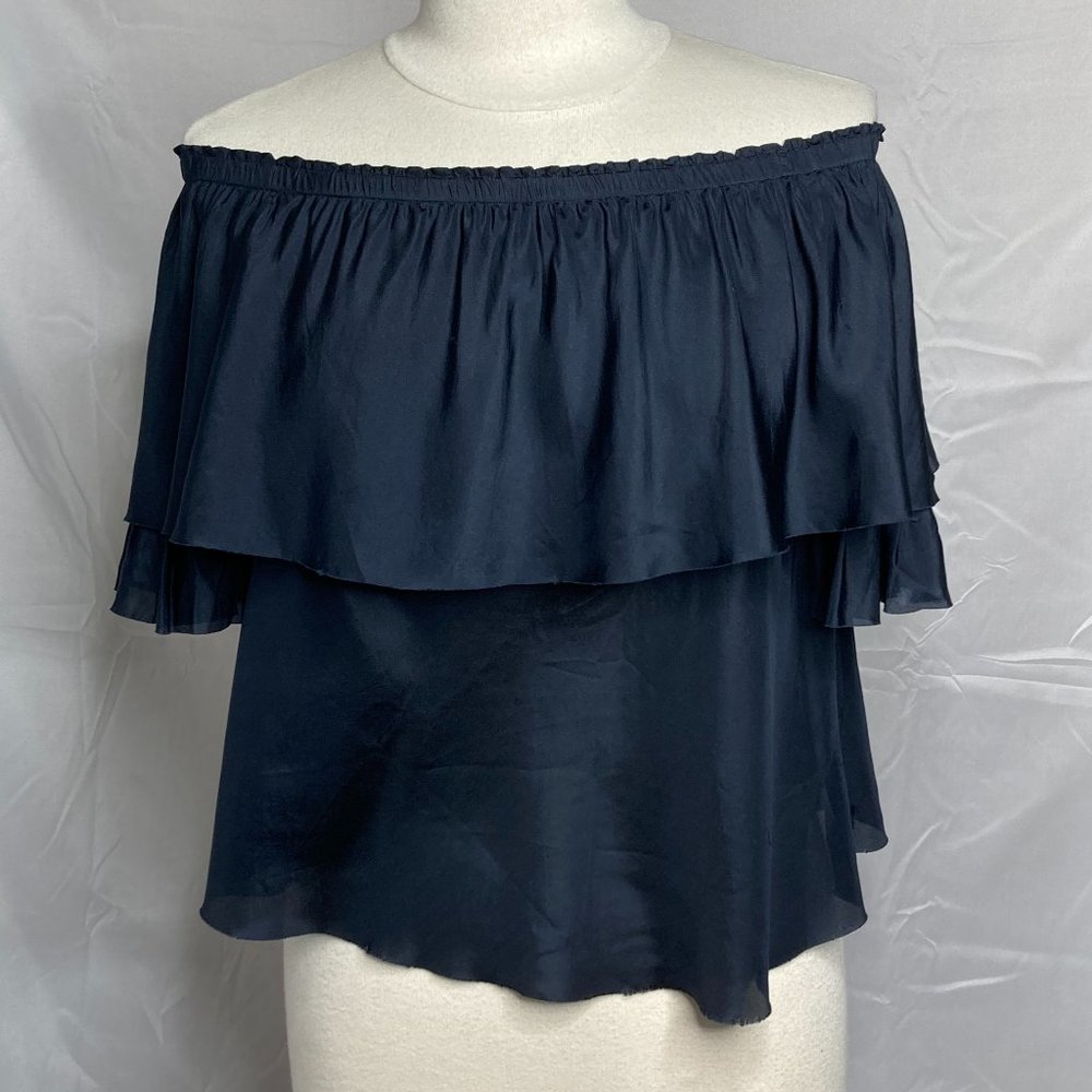 Beautiful People Off the Shoulder Silk Blouse